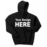 Custom Black  - hooded pullover