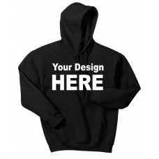 Custom Black  - hooded pullover