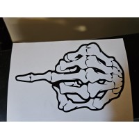 Middle Finger - Bones - Sticker