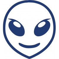 Alien Face - Decal 