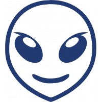 Alien Face - Decal 