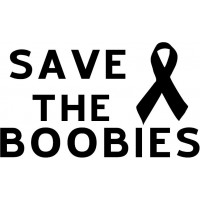 Save the Boobies - Decal
