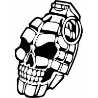 Skull Grenade  - Decal 