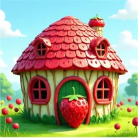 Strawberry House - Sticker