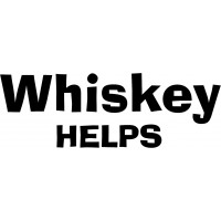 Whiskey Helps - Decal 