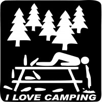 I Love Camping - Decal 