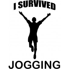 I Survived Jogging - Decal 