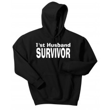 1'st Husband Survivor  - hooded pullover