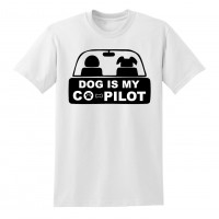 Dog is my Co-Pilot  - tshirt 